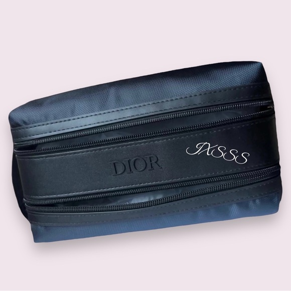 Navy/Black (Faux-Leather) Dior Beauty (Dual-Compartmented) Cosmetic-Make… - Picture 7 of 11